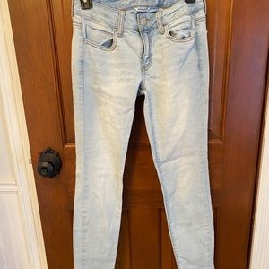 Light wash super stretch jegging